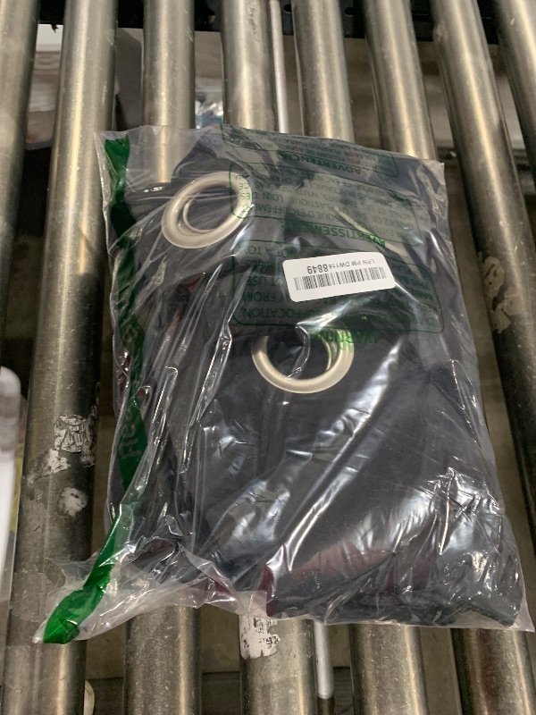 Photo 1 of Sun Zero Easton Energy Saving Blackout Grommet Curtain Panel, 40" x 95", Black