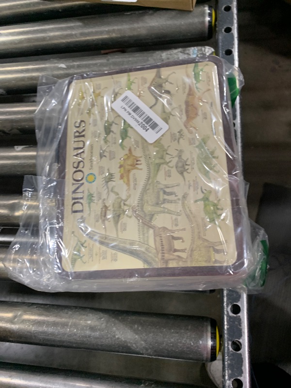 Photo 1 of AQUARIUS Smithsonian Dinosaurs Large Fun Box - Sturdy Tin Storage Box with Plastic Handle & Embossed Front Cover - Officially Licensed Smithsonian Merchandise & Collectible