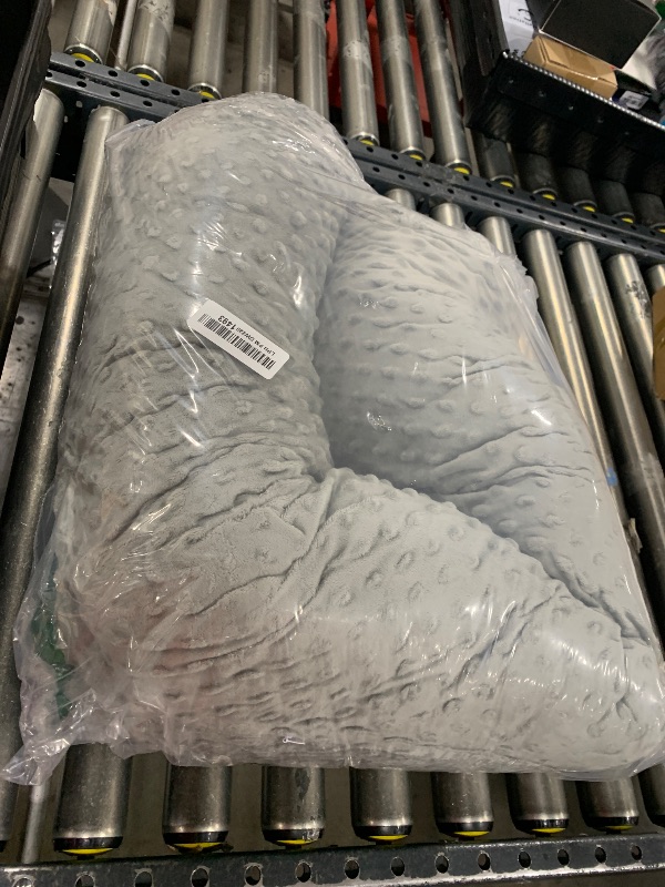 Photo 1 of Eoieov Long Bolster Body Pillow with Removable Washable Cover 59IN Roll Cylinder Bolsters Pillow for Back, Neck, Leg, Cervical Hugging Sleeping,Grey