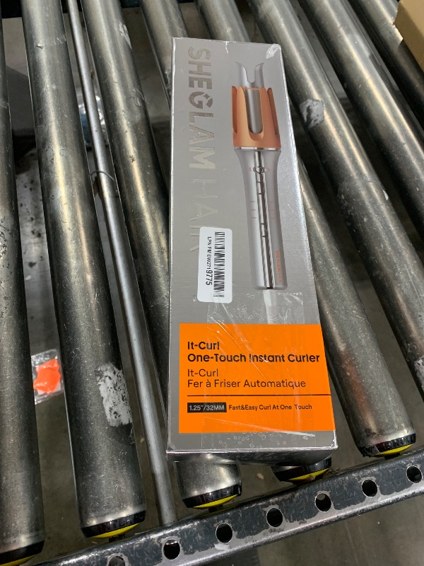 Photo 1 of SHEGLAM Automatic Curling Iron 1 1/4 inch with 3 Temperatures Fast Heating, 2-Way Rotation, Anti-Scald, Anti-Tangle Rotating, Automatic Shut-Off for Hair Styling
