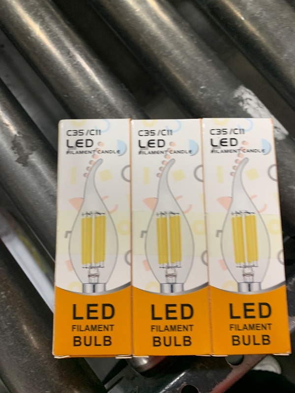 Photo 1 of SHUWDKAR 12 Volt LED Candelabra Bulbs E12 Light Bulb 40 Watt Replacement Soft White 3000K, Low Voltage 12V 24V Candelabra Light Bulbs for RV, 3 Pack