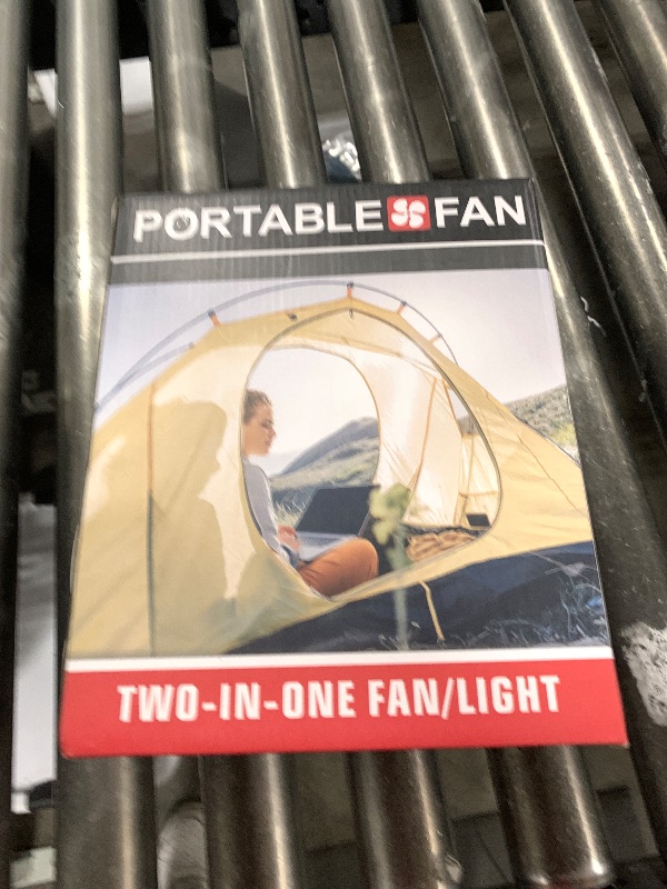 Photo 1 of Drchop 10800mAh Solar Powered Fan, 7W Solar Camping Fans & Led Lantern, 8-inch Rechargeable Fan with Solar Panel, Battery Operated Powered Outdoor Tent Fans for Camping Essentials Accessories