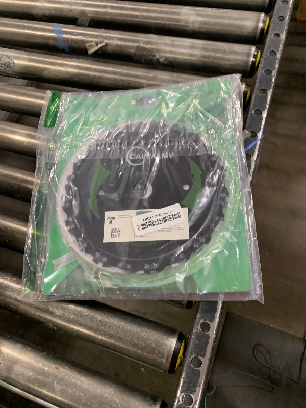 Photo 1 of (2-Set) 9" x 20T Chainsaw Tooth Brush Blades - Weed Eater Saw Blade Kit with 2 Carbon Steel Round Chainsaw Blades, 3 Round Files, and 4 Washers for Brush Cutters, String Trimmers, and Weed Wreckers