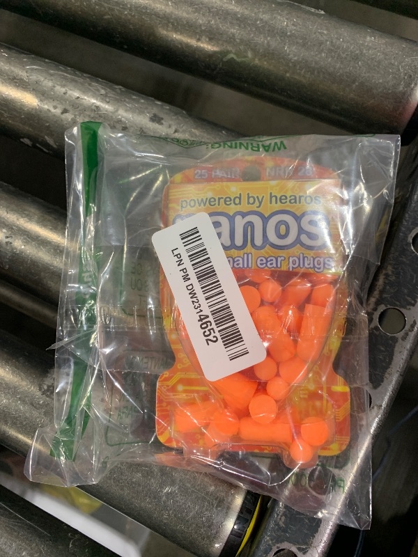 Photo 1 of HEAROS Nanos NRR 28 Noise Cancelling Foam Ear Plugs - Extra Small Hearing Protection for Petite Ears - Ideal for Sleeping snoring Travel Concerts Sports Events and Shooting (25 Pairs)