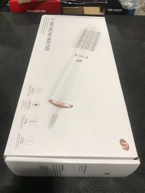 Photo 1 of T3 AireBrush Round One-Step Volumizing Hair Dryer Brush, Blow Dryer Brush for Fast Drying and Styling with Multiple Heat and Speed Settings, 2.5" Ceramic Round Brush and Cool Shot