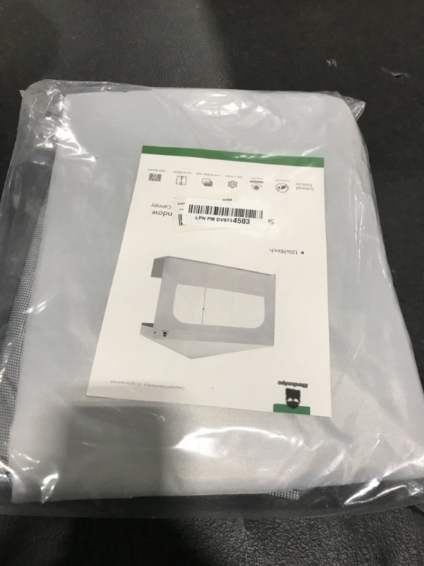 Photo 1 of MordenApe Canopy Sidewall with Window Fits 10x10 Straight Leg Canopy Tents, Outdoor Instant Popup Canopy Sidewalls, 1 Pack (Actual Size: 120" W x 76" H, White with Silver Coating)