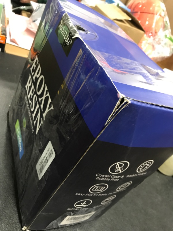 Photo 1 of Epoxy Resin 2 Gallon - Crystal Clear Epoxy Resin Kit - Self-Leveling, High-Glossy, No Yellowing, No Bubbles Casting Resin Perfect for Crafts, Table Tops, DIY 1:1 Ratio