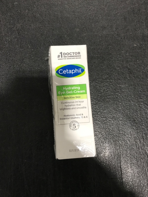 Photo 1 of Cetaphil Hydrating Eye Gel-Cream, With Hyaluronic Acid, 0.5 Fl oz, Brightens and Smooths Under Eyes, 24 Hour Hydration for All Skin Types, (Packaging May Vary)
