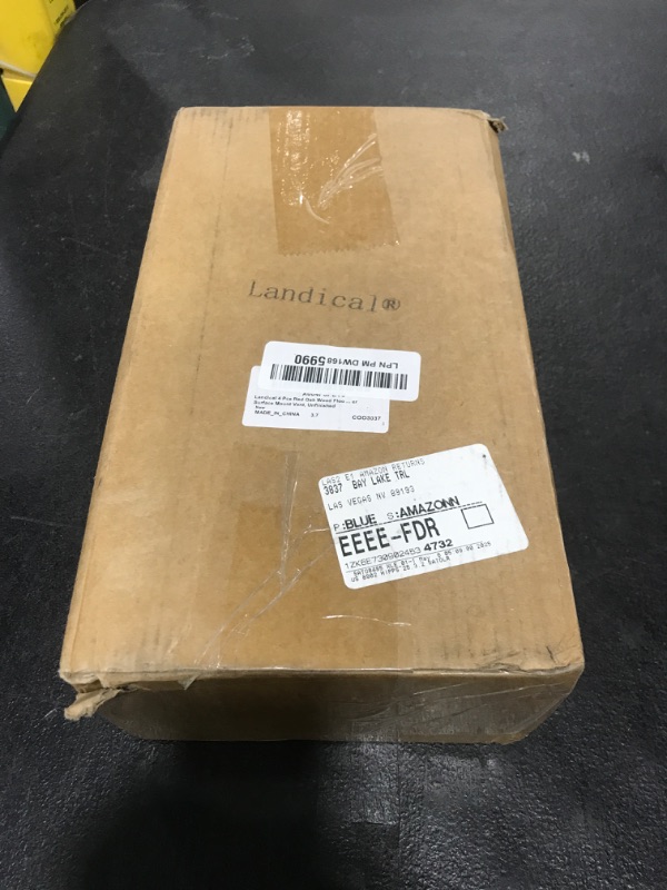 Photo 1 of Landical 4 Pcs Red Oak Wood Floor Register with Damper, 4 x 10 Inch Drop in Vent Cover Surface Mount Vent, Unfinished
