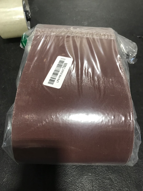 Photo 1 of POTUINOM 6X48 Inch Sanding Belts - 6''x48'' Aluminum Oxide Sander Belts 1 Each of 60/80/120/180/240/400 Grits, Best Suitable for Wood/Metal/Plastic 6 Pack