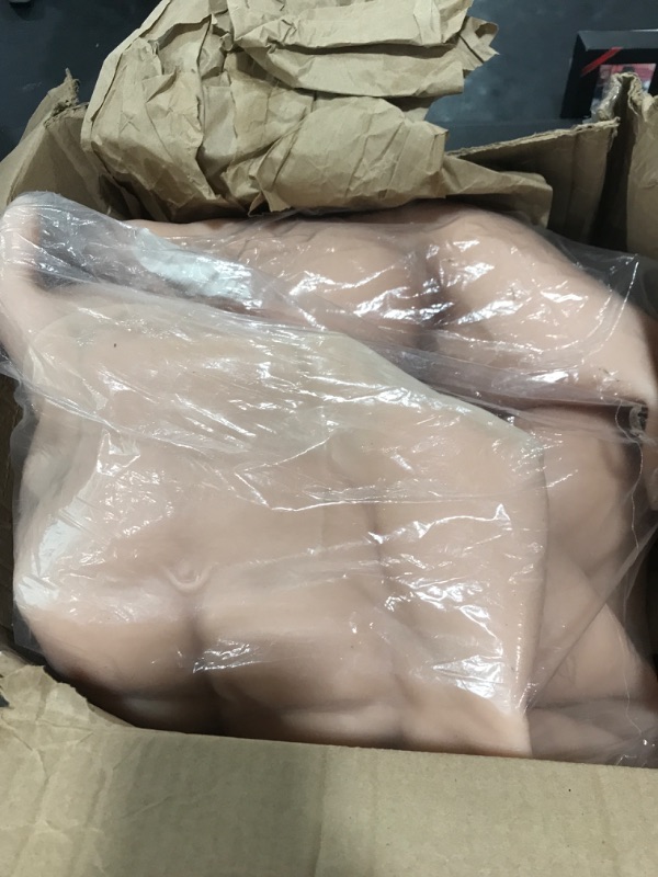 Photo 1 of SMITIZEN Silicone Muscle Suit Upgraded Version Male Chest with Arms Realistic Fake Muscle Costume Cosplay Halloween Carnival (Natural)