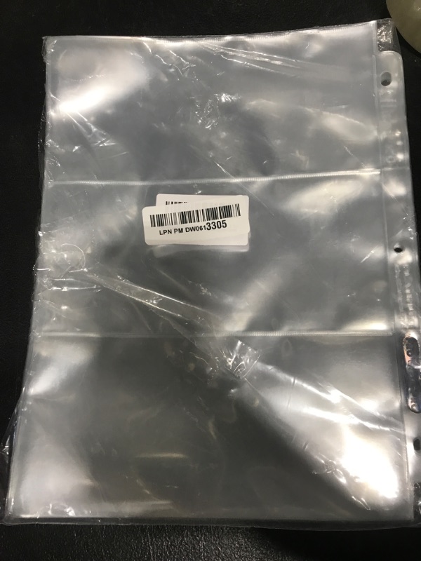 Photo 1 of Ultra Pro 3-Pocket Platinum Page with 3-1/2" X 7-1/2" Pockets Horizontal Style Toploading (25-Count)