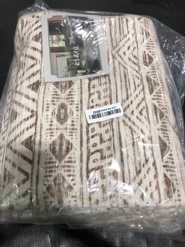 Photo 1 of Washable Moroccan Hallway Runner Rug 2'6''x16' - Non-Slip Kitchen Floor Mat Soft Bedroom Carpet with Rubber Backing Living Room Runner for Entryway Farmhouse Style Low Pile Rug 2'6''x16' Beige