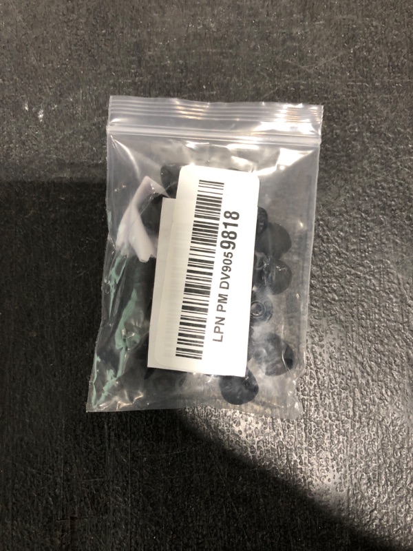 Photo 1 of ALXCD Ear Tips for in-Ear Headphones, S/M/L Sizes 12 Pairs Soft Silicone Earbuds Tips Eartips with 3.8mm Connector Hole, Fit Most in-Ear Earbuds(Inner Hole 3.8mm -4.8mm) 12 Pairs, Black, S/M/L