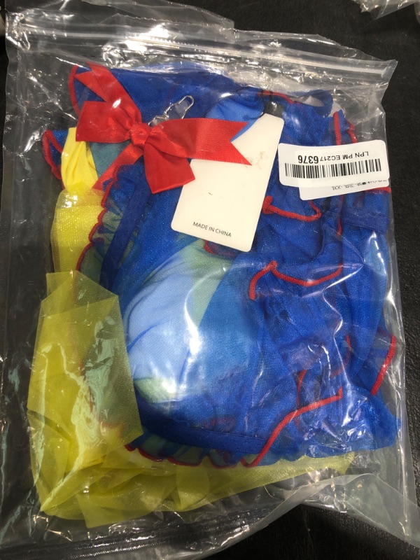 Photo 1 of Mixxmix Plus Size Lingerie for Women Sexy Halloween Costumes of Snow White Princess Fairy Panty and Bra Set XXL
