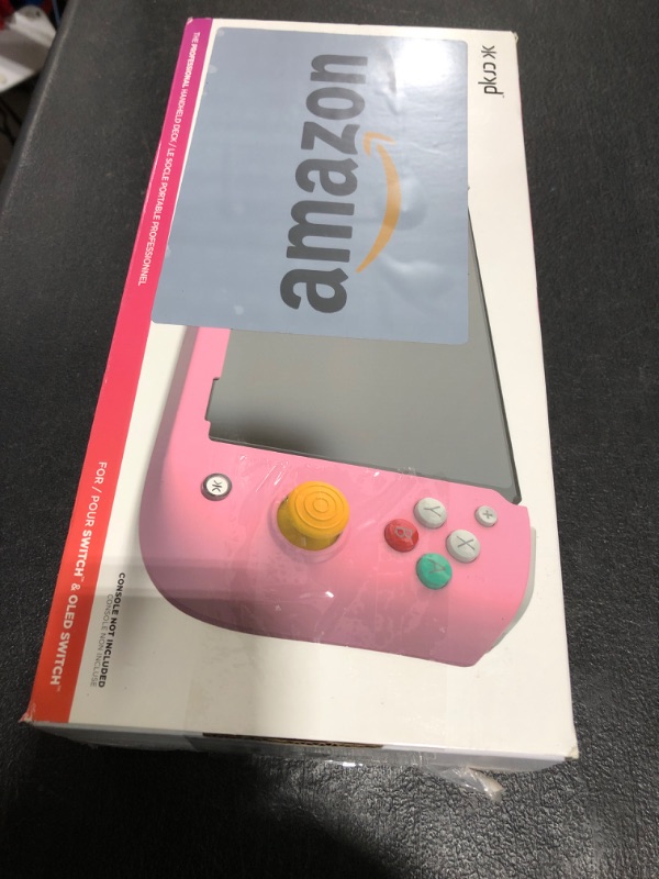 Photo 1 of CRKD Nitro Deck - Professional Handheld Deck with Zero Stick Drift for Nintendo Switch and Switch OLED (Retro Pink - Nostalgia Collection)