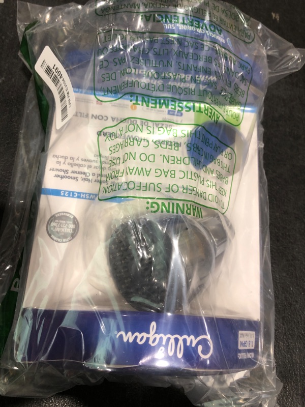 Photo 1 of Culligan WSH-C125 Wall-Mounted Filtered Showerhead with Massage, 10,000 Gallon, Chrome, 8.5"L x 4.75"W