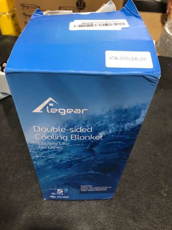 Photo 1 of Elegear Revolutionary Cooling Blanket Queen, Absorbs Heat to Keep Body Cool for Night Sweats, Double Sided Arc-Chill3.0 Cooling Fiber Q-Max>0.5, Lightweight Summer Cold Blankets for Sleeping 79“ x 86”