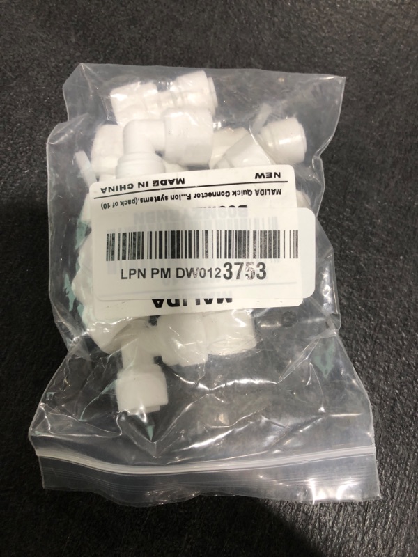 Photo 1 of MALIDA Quick Connector Female Thread Adapter Elbow and Straight Combination, 1/4 Inch Thread x 1/4 Inch Tube OD Push to Connect Fittings, for Water Filter purification systems.(pack of 10)