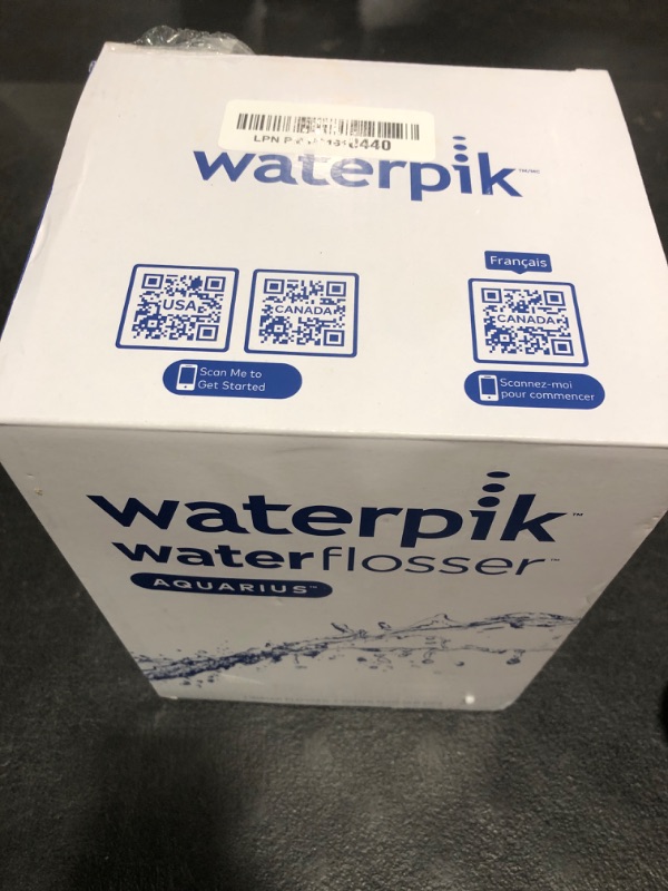 Photo 1 of Waterpik Aquarius Water Flosser For Teeth Cleaning, Gums, Braces, Dental Care, Electric Power With 10 Settings, 7 Tips For Multiple Users And Needs, ADA Accepted, White WP-660, Packaging May Vary