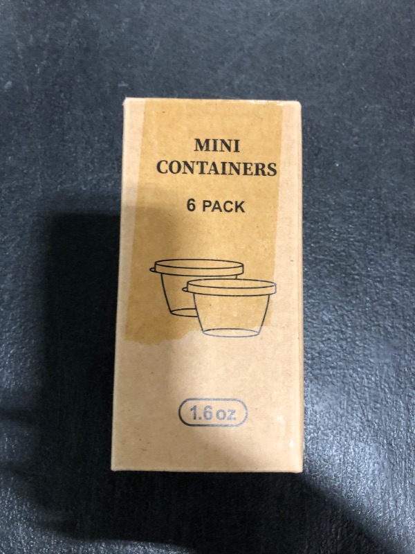 Photo 1 of [6 Pack] Salad Dressing To Go Containers, 1.6 oz Small Stainless Steel Sauce Cups With Leakproof Silicone Lids, For Lunch Boxes, Picnics and Travel