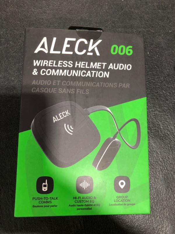 Photo 1 of Aleck 006 Universal Wireless Bluetooth Helmet Speakers Headphones for Ski and Snowboard Audio-Ready Helmets, Glove Friendly Controls, Microphone Headset for Hands-Free Calls