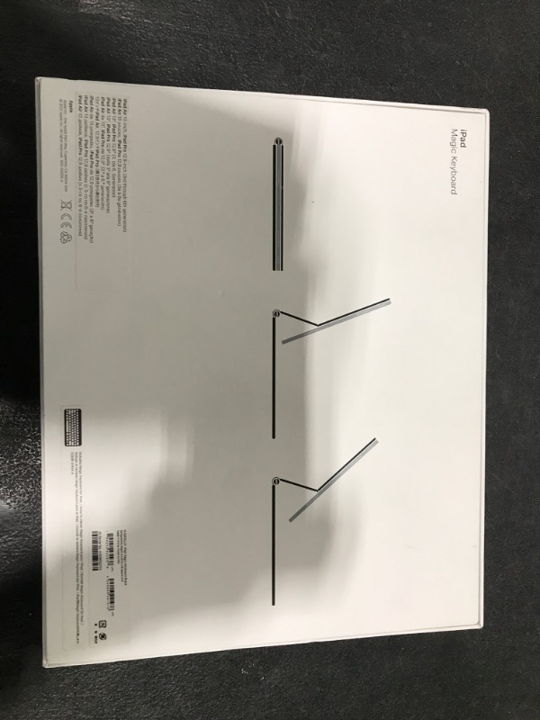 Photo 1 of Apple Magic Keyboard: iPad Keyboard and case for iPad Pro 12.9 inch (3rd, 4th, 5th and 6th gen) and iPad Air (M2), Great Typing Experience, Built-in trackpad, US English - Black
