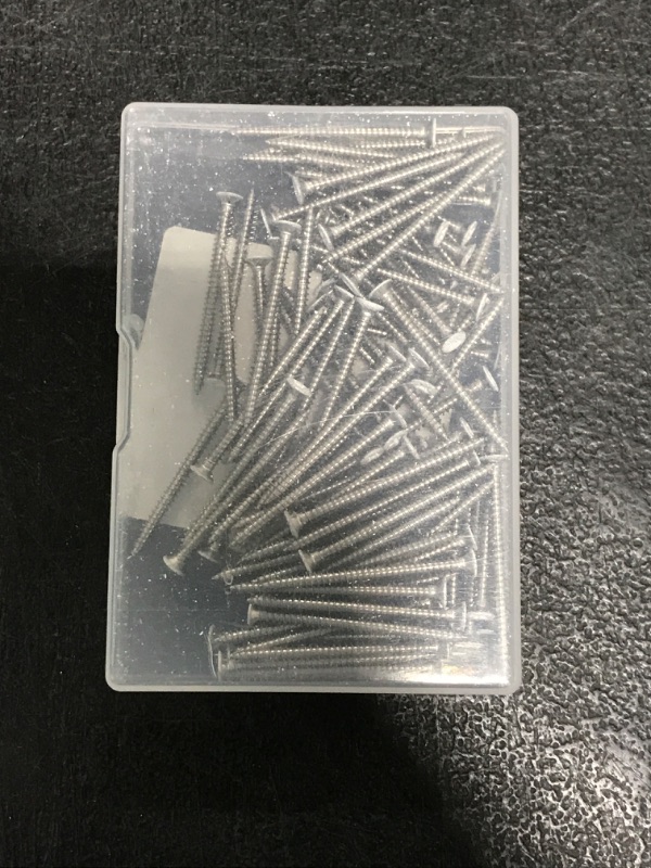 Photo 1 of #6-32 x 3/4" Flat Head Machine Screws, Electrical Outlet Screws, Wall Plate Screws, Mounting Screws, 304 Stainless Steel 18-8, White Head, 100 PCS