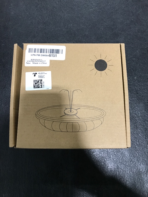 Photo 1 of Solar Fountain, Floating Solar Powered Water Fountain Pump for Bird Bath, Garden, Pond, Pool, Outdoor (1.4W)