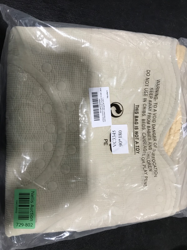 Photo 1 of vctops Cotton Quilted Couch Cover Floral Leaves Embroidery Sofa Cover Non Slip Sofa Slipcover for Dogs Cats Kids Loveseat Recliner L Shaped Armrest Backrest (Beige,36"x70")