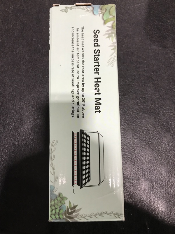 Photo 1 of 1 Pack 21W Seedling Heat Mat for Seed Starting,10" x 20.75" Waterproof Heating Pad for Indoor Plants Germination(M)