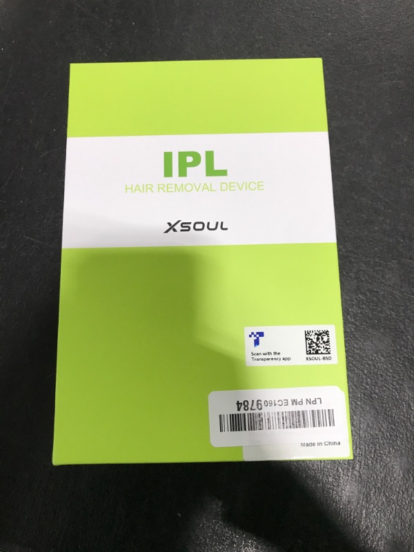Photo 1 of XSOUL At-Home IPL Hair Removal for Women and Men Permanent Hair Removal 999,999 Flashes Painless Hair Remover on Armpits Back Legs Arms Face Bikini Line, Corded