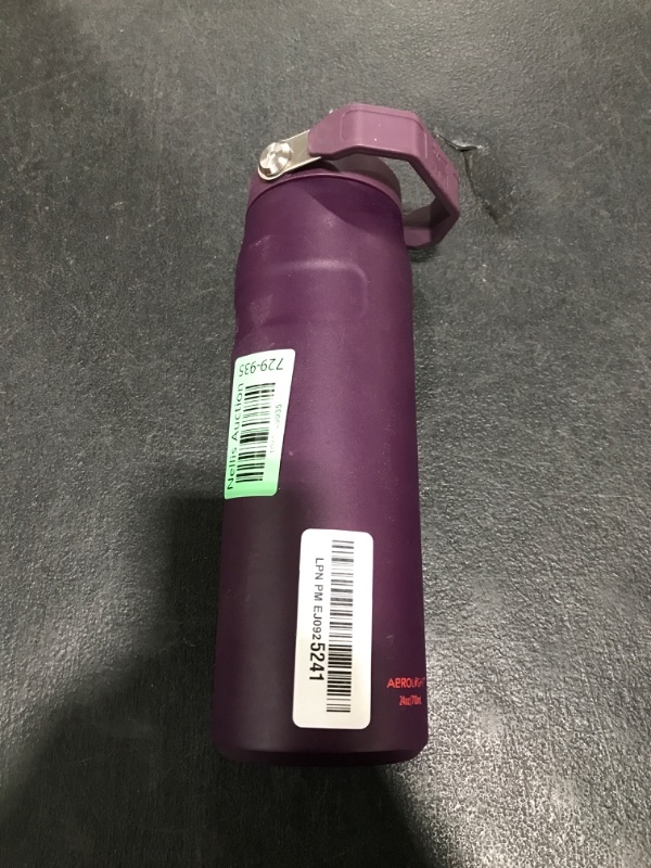 Photo 1 of Stanley IceFlow Flip Straw 2.0 Water Bottle 24 OZ | Built-In Straw with Larger Opening | Lightweight & Leak-Resistant | Insulated Stainless Steel | BPA-Free | Plum