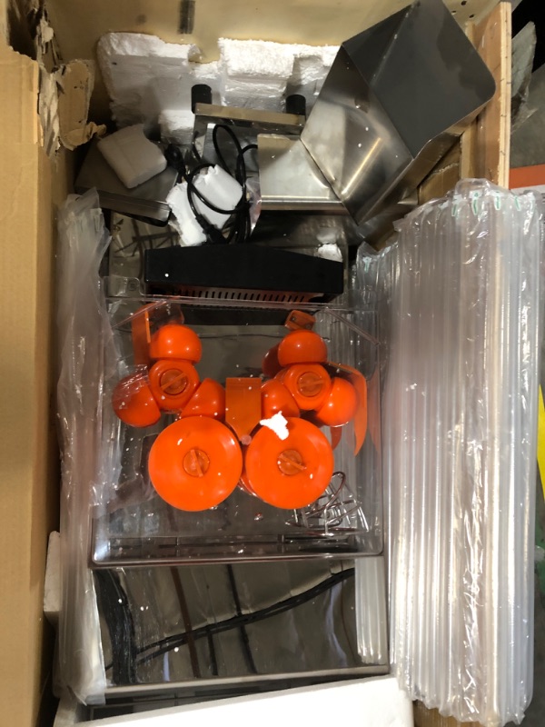 Photo 1 of Commercial Juicer Machine, CuisinAid 110V 120W Orange Squeezer, Squeeze 22-30 Oranges per Minute, Electric Orange Juice Machine with 304 Stainless Steel, Easy to Clean, Safe ON/OFF Switch
