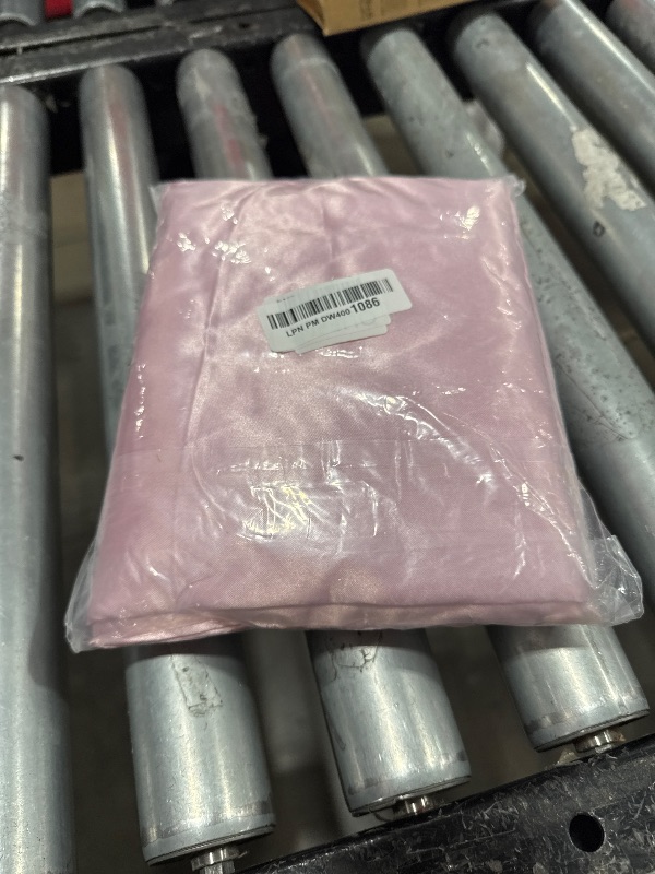 Photo 1 of Satin Fitted Sheet Only, Luxury Silky Queen Fitted Sheet Ultra Soft Deep Pocket Bottom Sheet, Wrinkle & Fade Resistant (Pink, Queen)