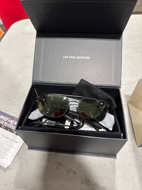 Photo 1 of Eddie Bauer Smart Glasses for Men Bluetooth Smart Glasses with UV400 Polarized Lenses, Open Ear Speakers & Microphone Navigator (Standard)