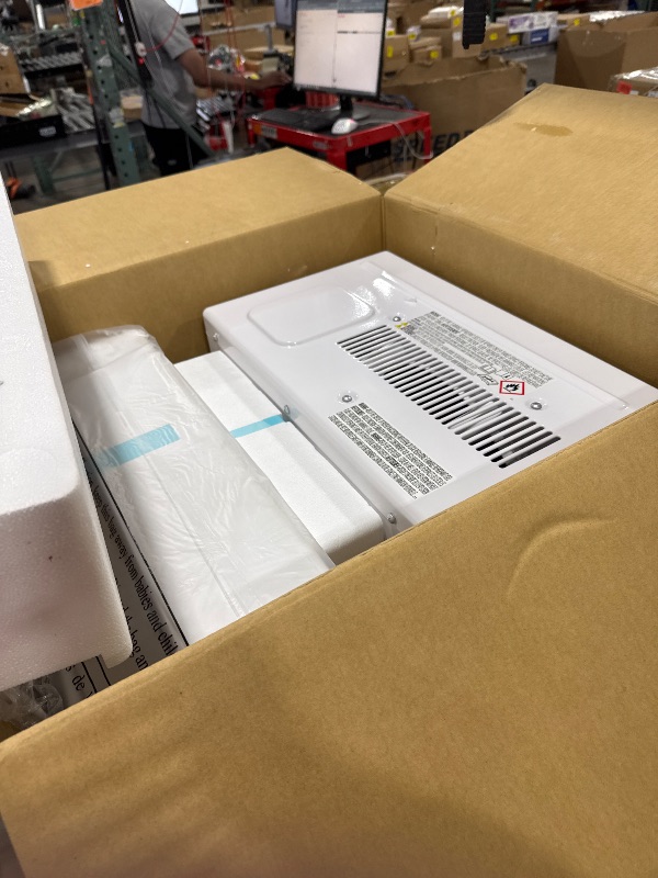 Photo 1 of Midea 8,000 BTU U Shaped Smart Inverter Window Air Conditioner, Cools up to 350 Sq. Ft., Ultra Quiet with Open Window Flexibility, Works with Alexa/Google Assistant, 35% Energy Savings, Remote Control