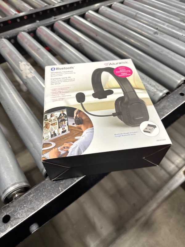Photo 1 of Aluratek Wireless Bluetooth 5.0 Headset ABHM100F – Hi-Fi Over-Ear Headphones with Noise Cancelling, Built-In Microphone, Comfortable Memory Foam Earpads and Long Battery Life – Ideal for Calls & Music