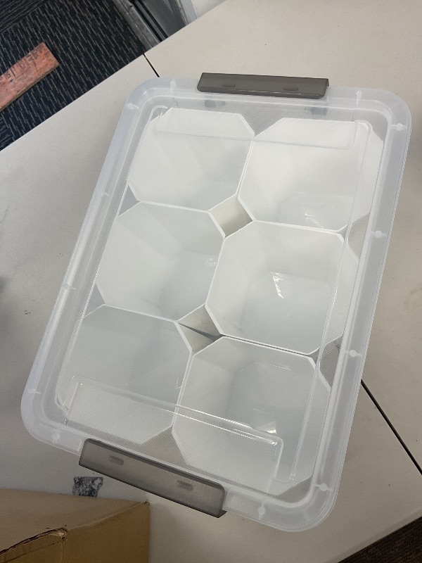 Photo 1 of Citylife 17 QT Plastic Storage Bins Clear Storage Box with Lids Multipurpose Stackable Storage Containers for Organizing Tool, Craft, Crayon