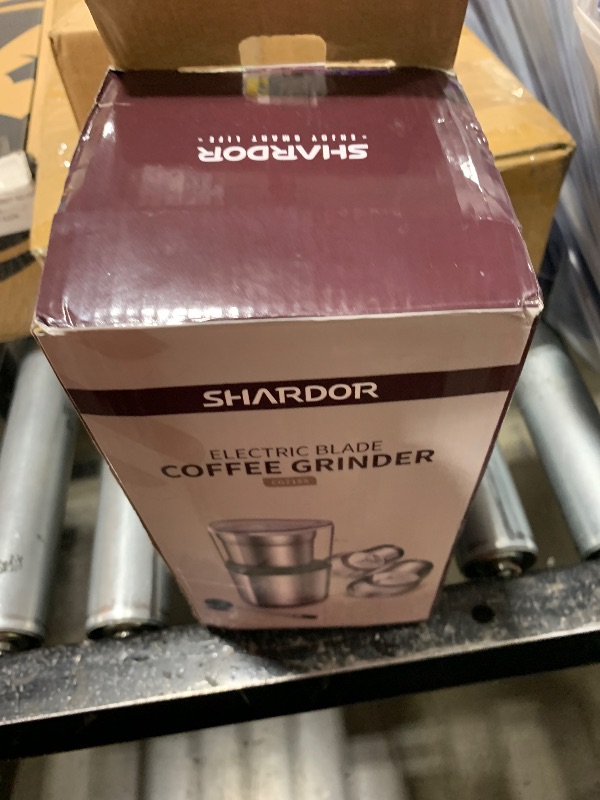 Photo 1 of SHARDOR Coffee Grinder Electric Herb/Wet Grinder for Spices and Seeds with 2 Removable Stainless Steel Bowls, Silver