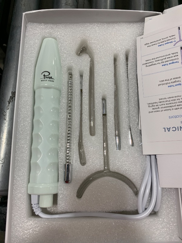 Photo 1 of NuDerma Clinical Skin Therapy Wand - Portable Skin Therapy Machine w 6 Fusion Neon + Argon Wands – Anti Aging - Clarifying - Skin Tightening & Radiance - Wrinkle Reducing