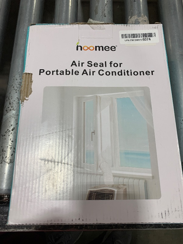 Photo 1 of HOOMEE 400CM (157") Universal Window Seal for Portable Air Conditioner and Tumble Dryer – Works with Mobile Air-Conditioning, Easy to Install - Air Exchange Guards with Zip and Adhesive Fastener