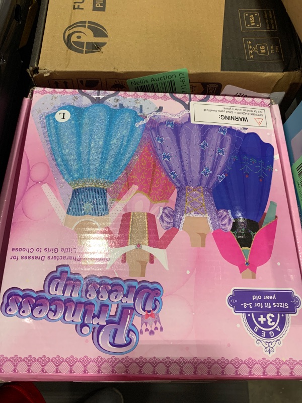 Photo 1 of Meland Princess Dresses for Girls - Princess Costume with Long Cape for Girls Age 3-10 Year Old for Birthday Halloween Party