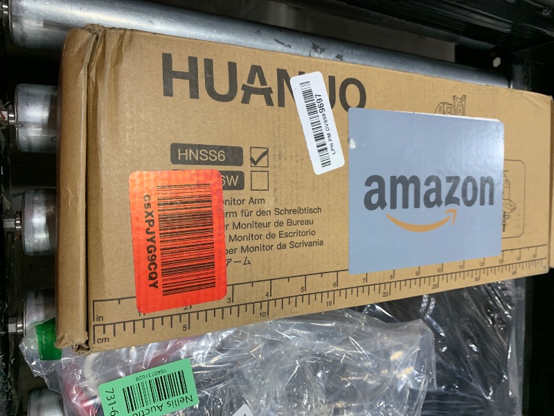 Photo 1 of HUANUO Single Monitor Mount, 13 to 32 Inch Gas Monitor Arm, Adjustable Stand, Vesa Mount with Clamp and Grommet Base - Fits 4.4 to 19.8lbs LCD Computer Monitors