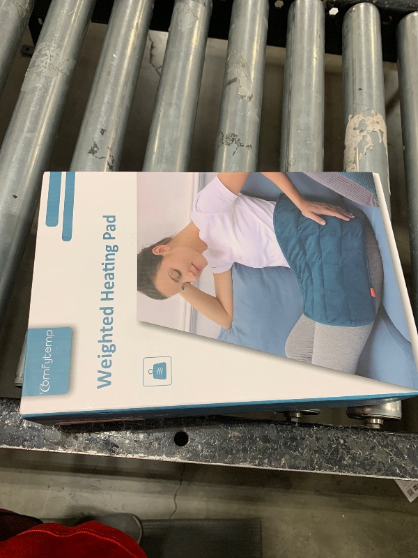 Photo 1 of Comfytemp Weighted Heating Pad for Back & Cramps, Father's Day Gifts, Birthday Gifts for Mom Dad Women Men, 2.2lb Electric Neck Shoulder Heat Pad for Pain Relief, FSA HSA Eligible, 2H Auto-Off, 12x24