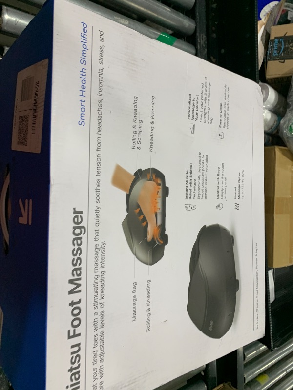 Photo 1 of RENPHO Foot Massager Machine with Heat, Shiatsu Deep Kneading Therapy, Compression, Relieve Foot Pain from Plantar Fasciitis, Improve Blood