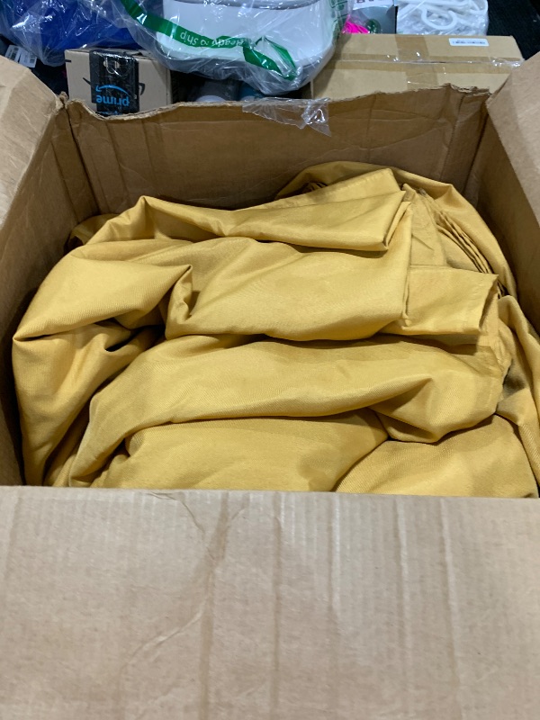 Photo 1 of Fitable 6 Pack Gold Rectangle Table Clothes - 90 x 156 Inch - Wrinkle and Stain Resistant Fabric Tablecloths, Washable Polyester Table Covers for Wedding, Party, Banquet, Formal Events