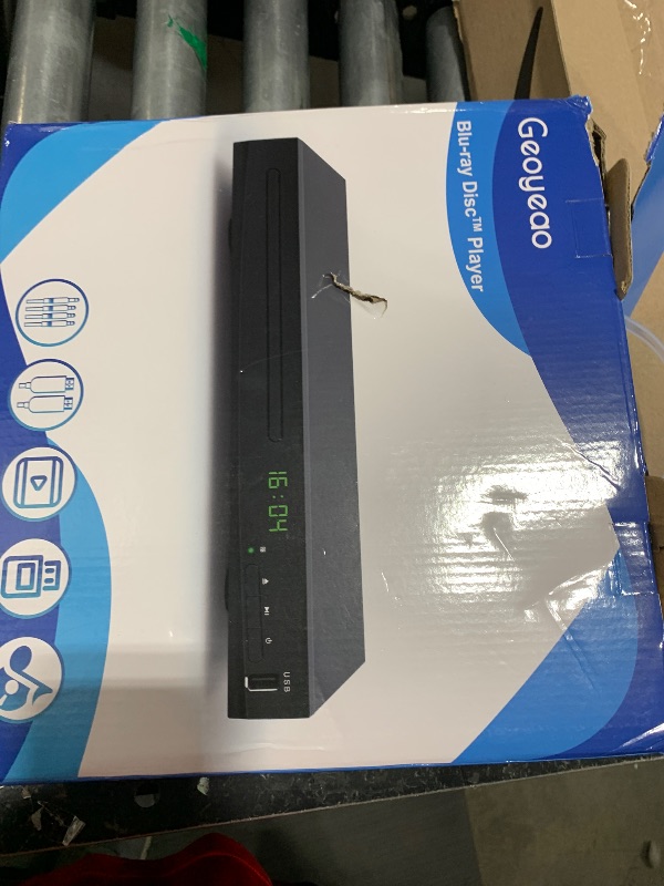 Photo 1 of Blu Ray DVD Player, 1080P Home Theater Disc System, Play All DVDs and Region A 1 Blu-Rays, Support Max 128G USB Flash Drive + HDMI/AV/Coaxial Output + Built-in PAL/NTSC with HDMI/AV Cable