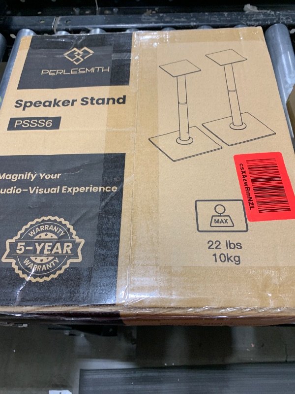 Photo 1 of PERLESMITH Universal Floor Speaker Stands 26 Inch for Surround Sound, Klipsch, Sony, Edifier, Yamaha, Polk & Other Bookshelf Speakers Weight up to 22lbs - 1 Pair