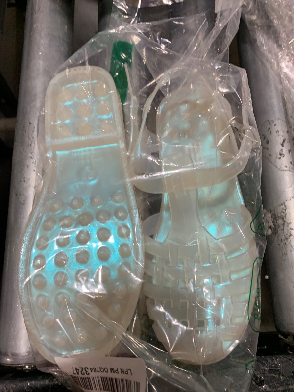 Photo 1 of The Children's Place Girls Sandal, Holographic, 2 Big Kid US